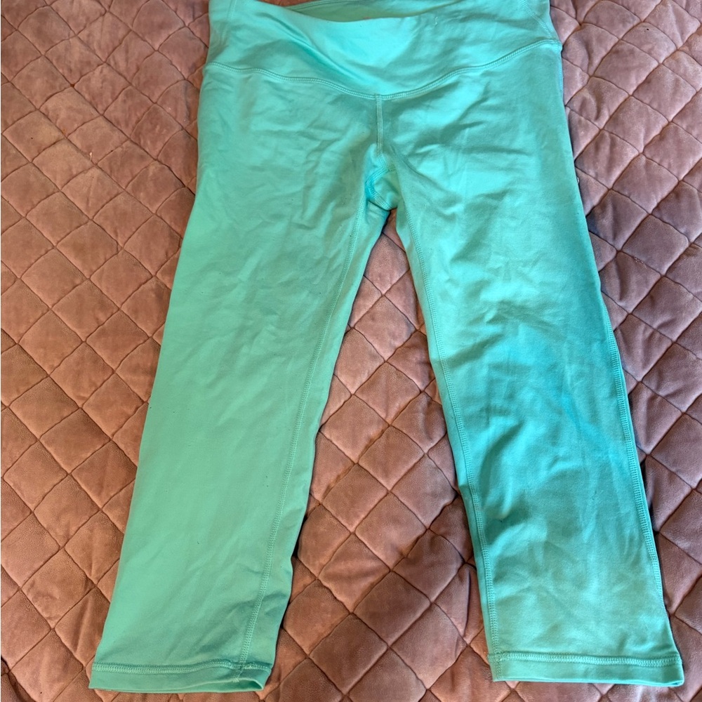 GAP Mint Athletic Leggings with Wide Waistband